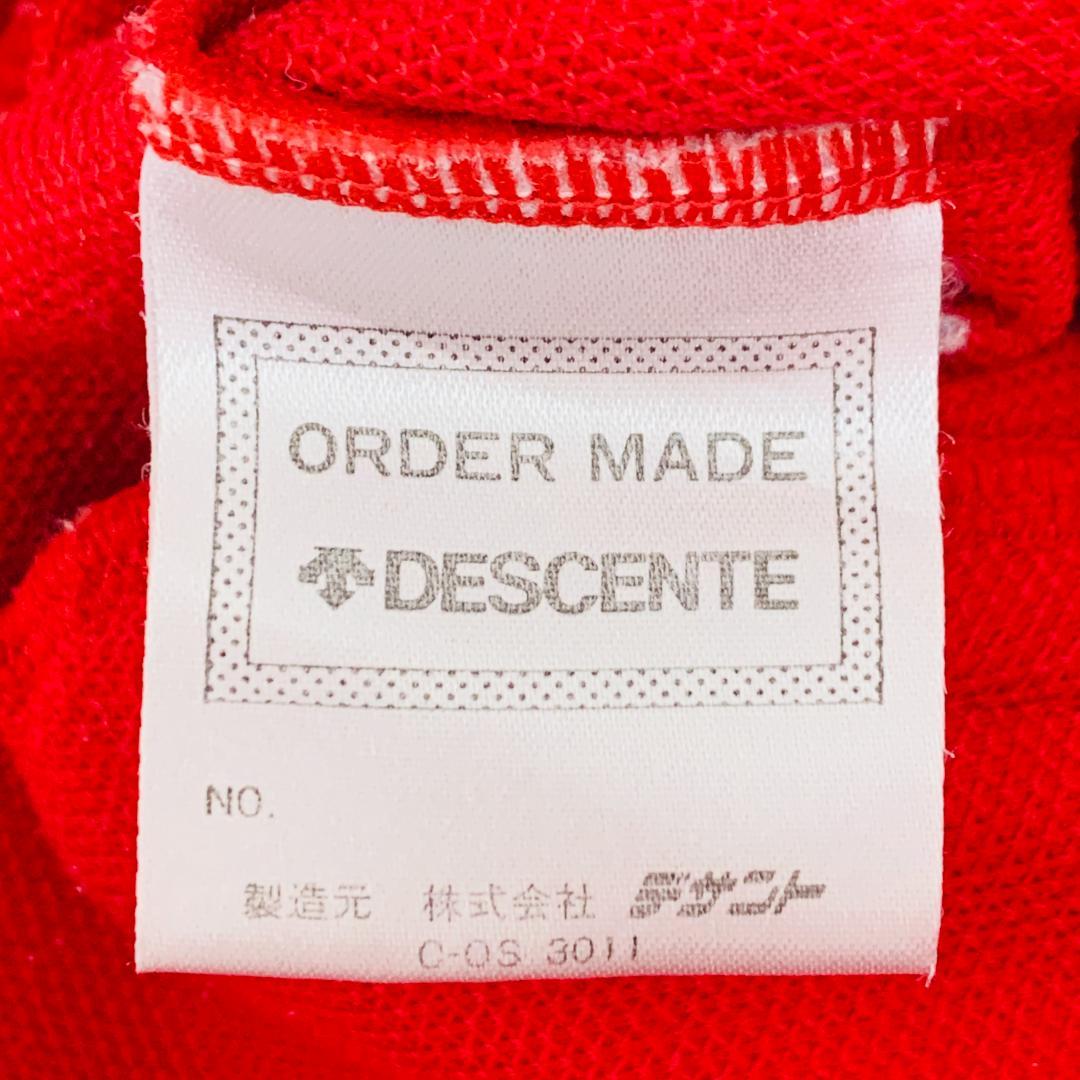 希少 保存◎ デサント製 adidas トラックスーツ 赤 日本製 90s後期