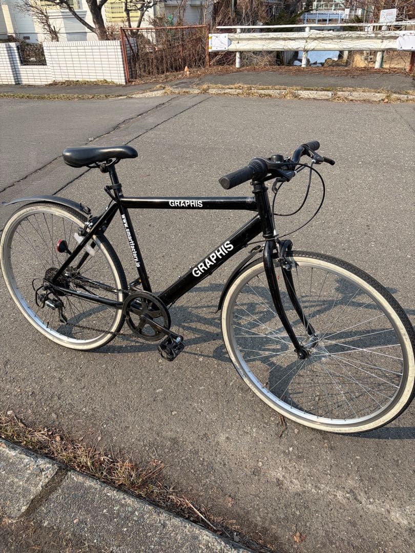 【引取限定】GRAPHIS クロスバイク 自転車 26インチ 北海道