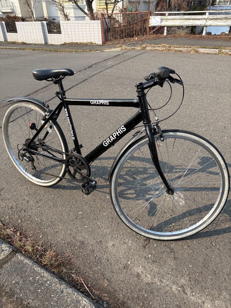 【引取限定】GRAPHIS クロスバイク 自転車 26インチ 北海道
