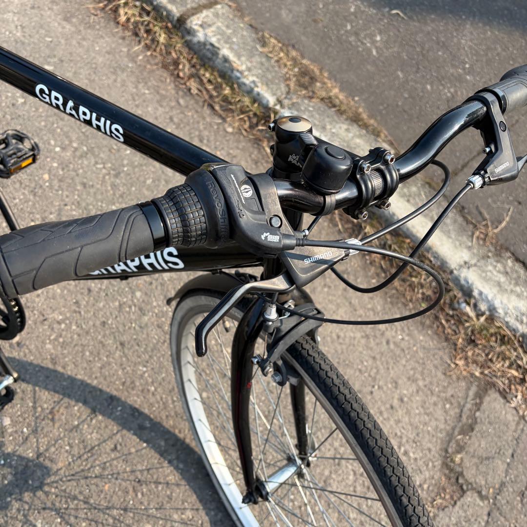 【引取限定】GRAPHIS クロスバイク 自転車 26インチ 北海道