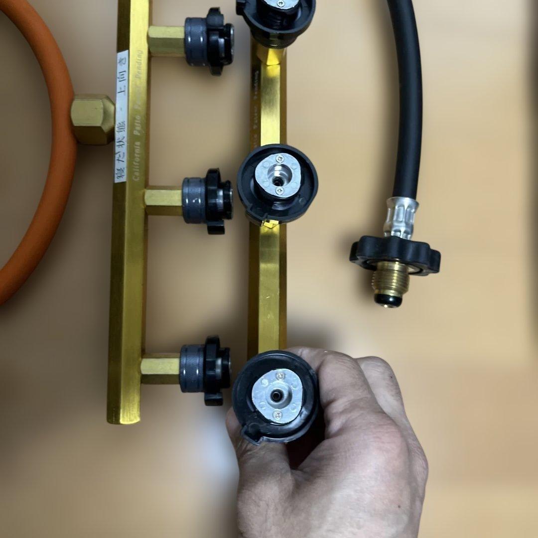 CB缶対応　カセットガス　ガス　アダプター　8STYLE　カルフォルニアパティオ