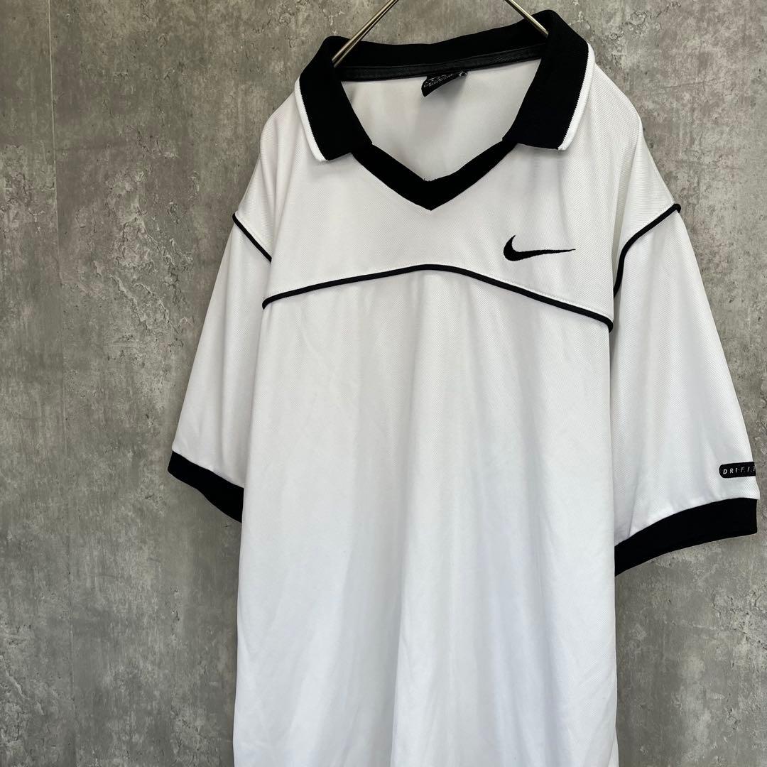 【USA製】NIKE アガシ 半袖 シャツ ジャージ 古着 テニス