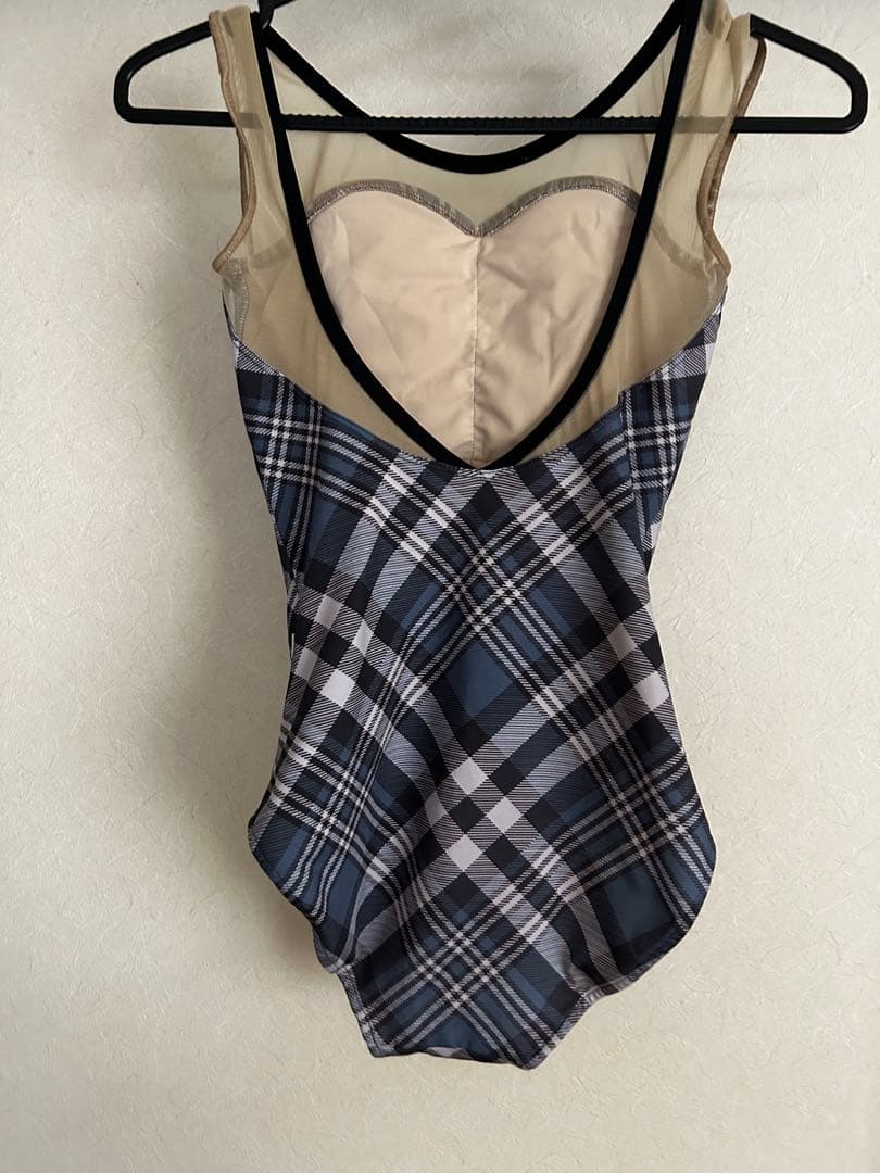 unoa ウノア　チェック柄レオタード 超美品　Ｓ　150