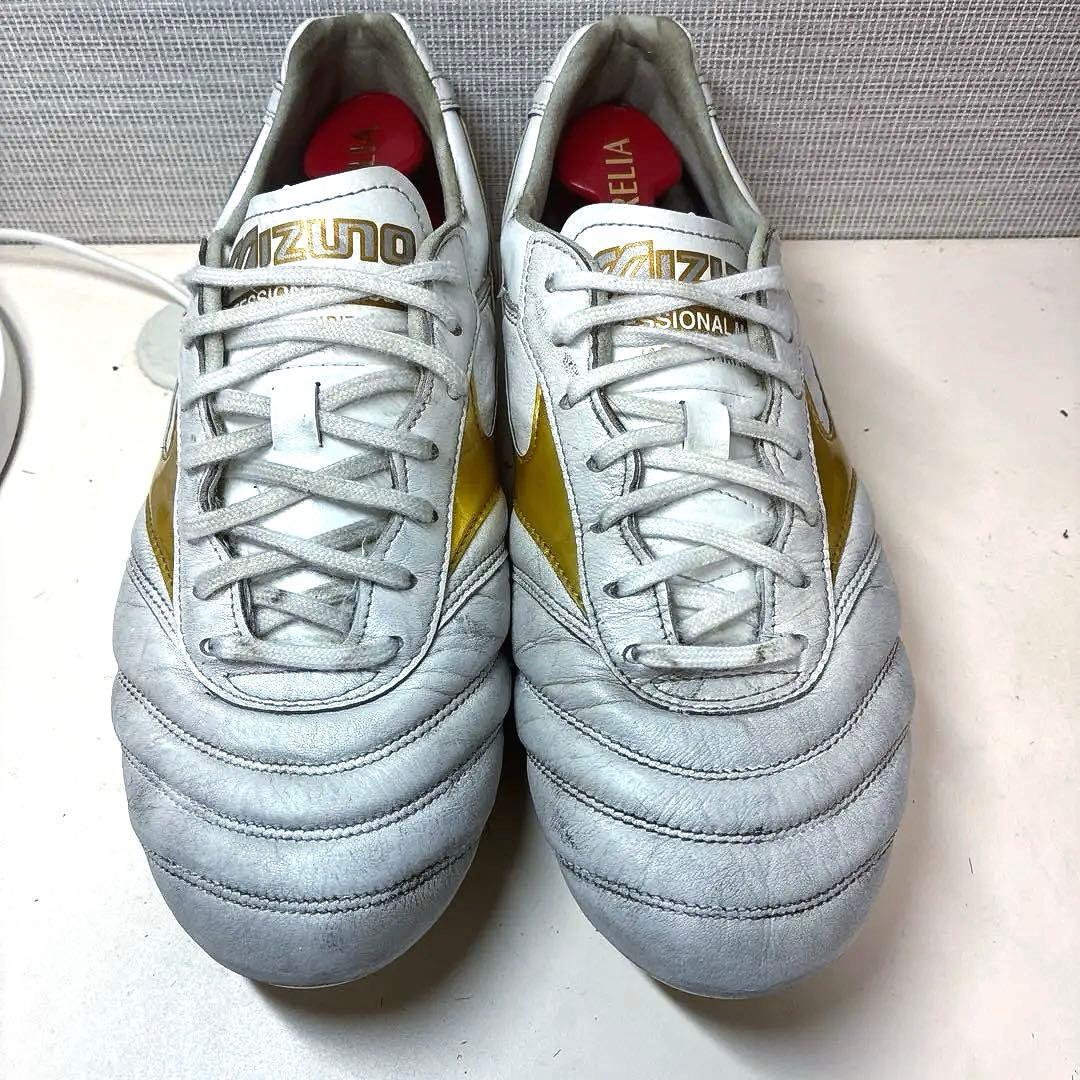 Mizuno Morelia サッカーシューズ ホワイト/ゴールド