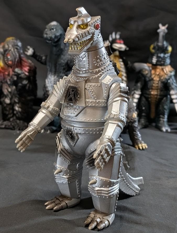 昭和ゴジラ＆ヘドラ＆メカゴジラ他チャンピオンまつり（バンダイ）ソフビ６体セット