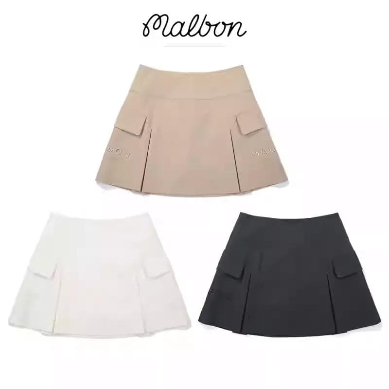 Malbon ゴルフウェア レディース プリーツスカート 韓国風 百搭モデル☘️