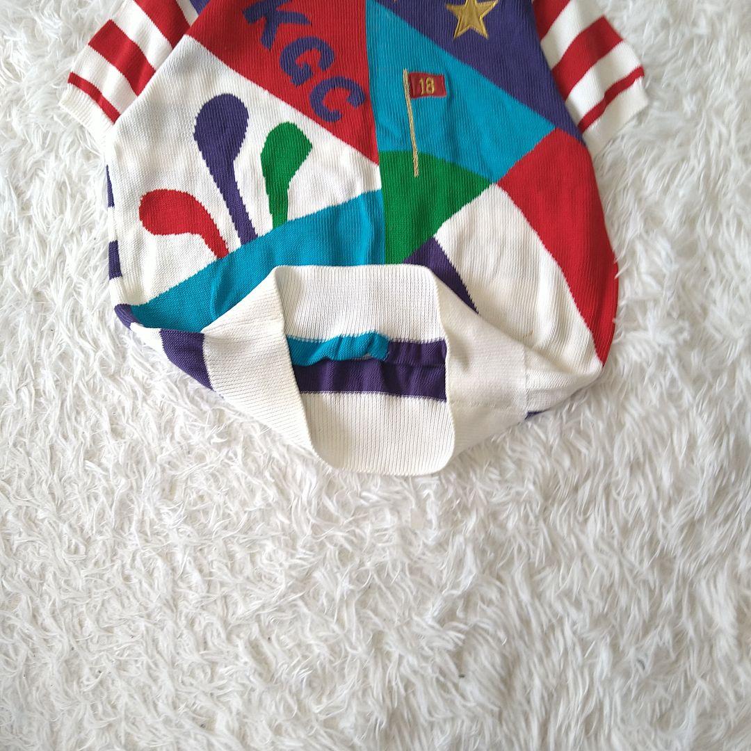 希少Florida Keys Golf Club セーターLカラフルクラブ内販売