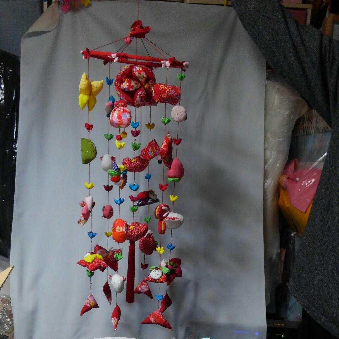 専用⭐︎ちりめん吊るし雛吊るし飾り赤☆ハンドメイド