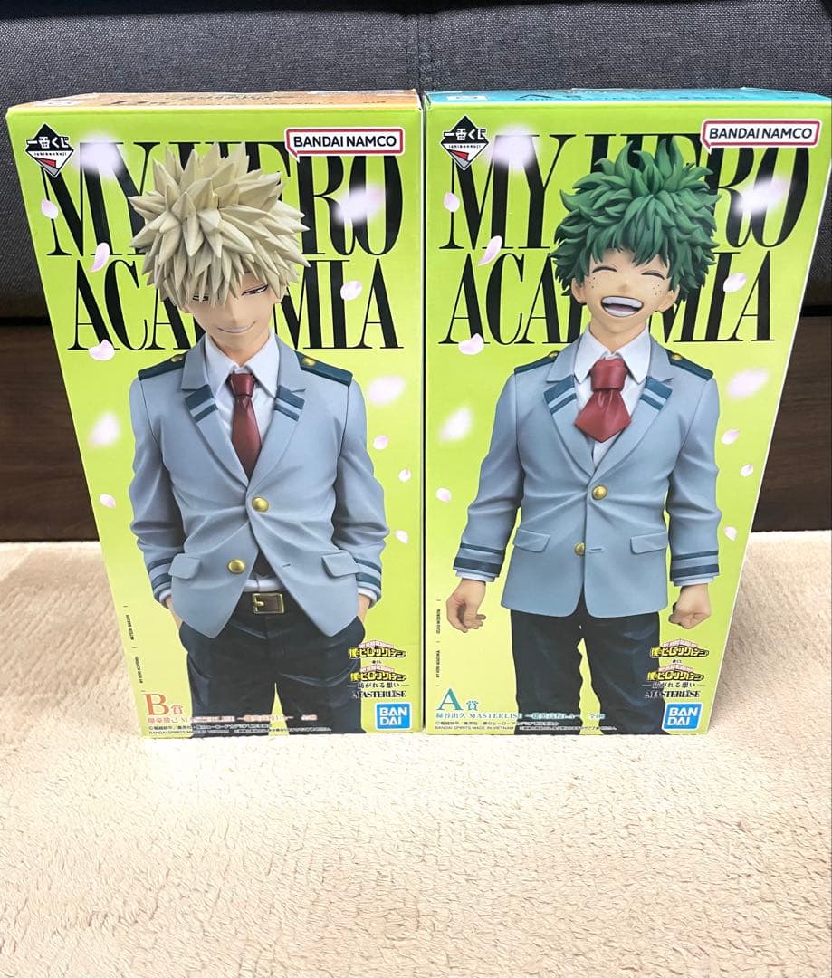 僕のヒーローアカデミア　一番くじ　緑谷出久　爆豪勝己　フィギュア　セット売り