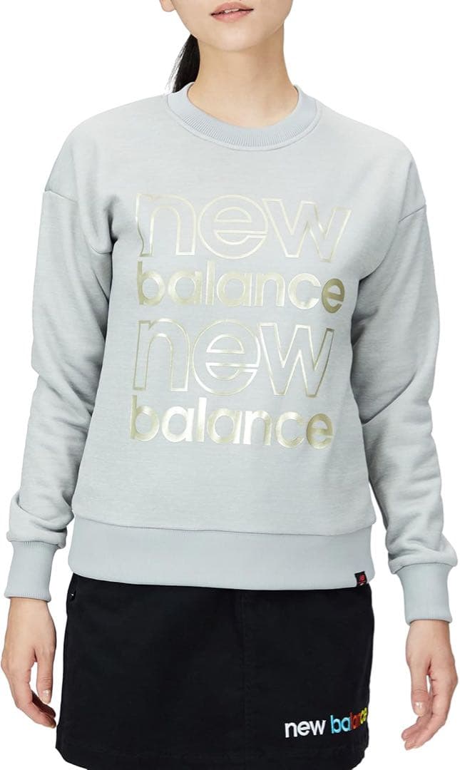 【極美品】NEW BALANCE GOLF クルーネック スウェット ロゴ 1
