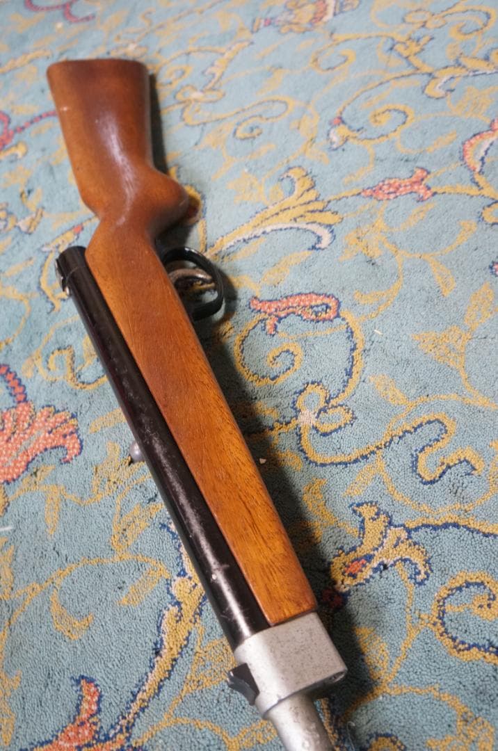 射的銃 空気銃 BS-GUN　つづみ弾用？？　木製ストック　昭和レトロ
