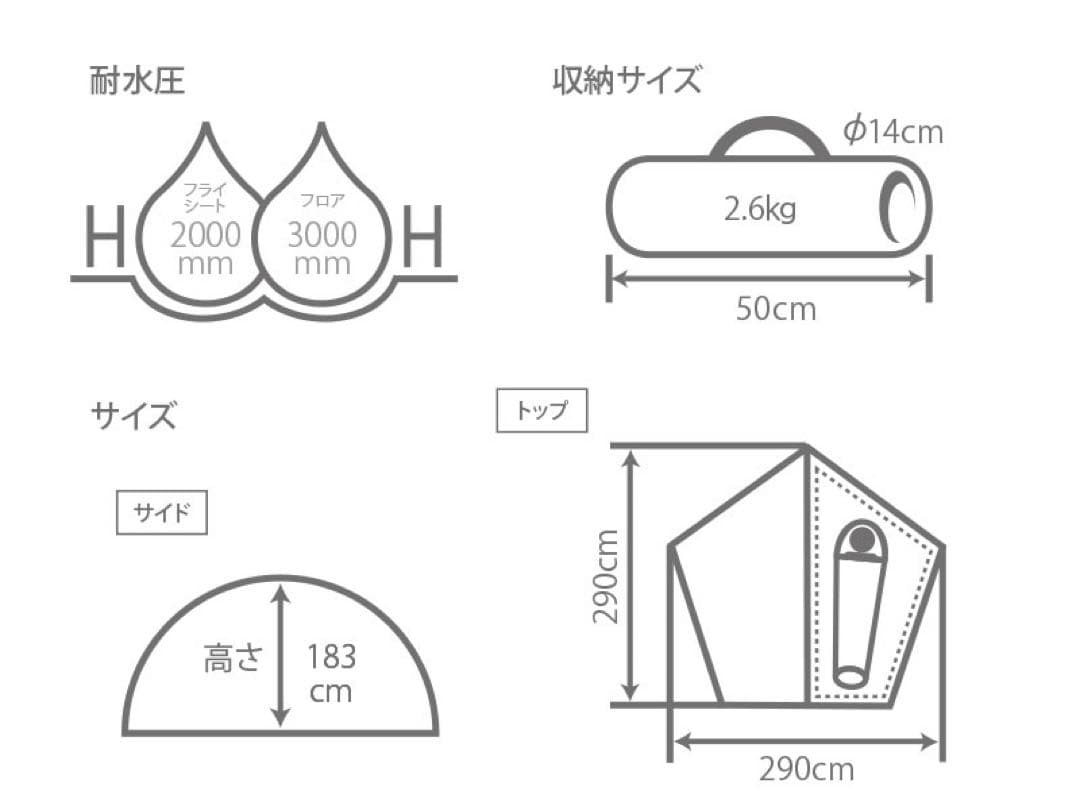 【美品】DOD ライダーズワンポールテント　T1-422-TN 初心者　ソロ