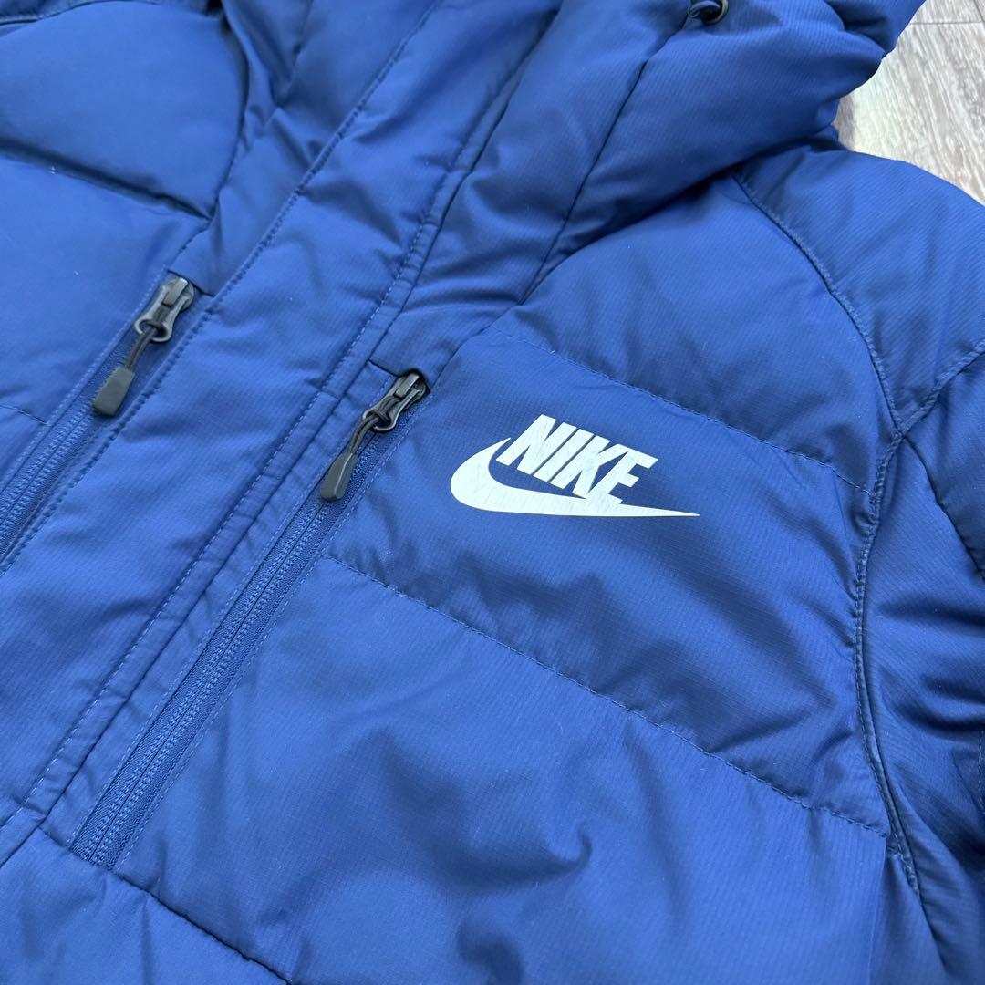 NIKE ナイキ ダウンフィル サッカー ロング ベンチコート ネイビー M
