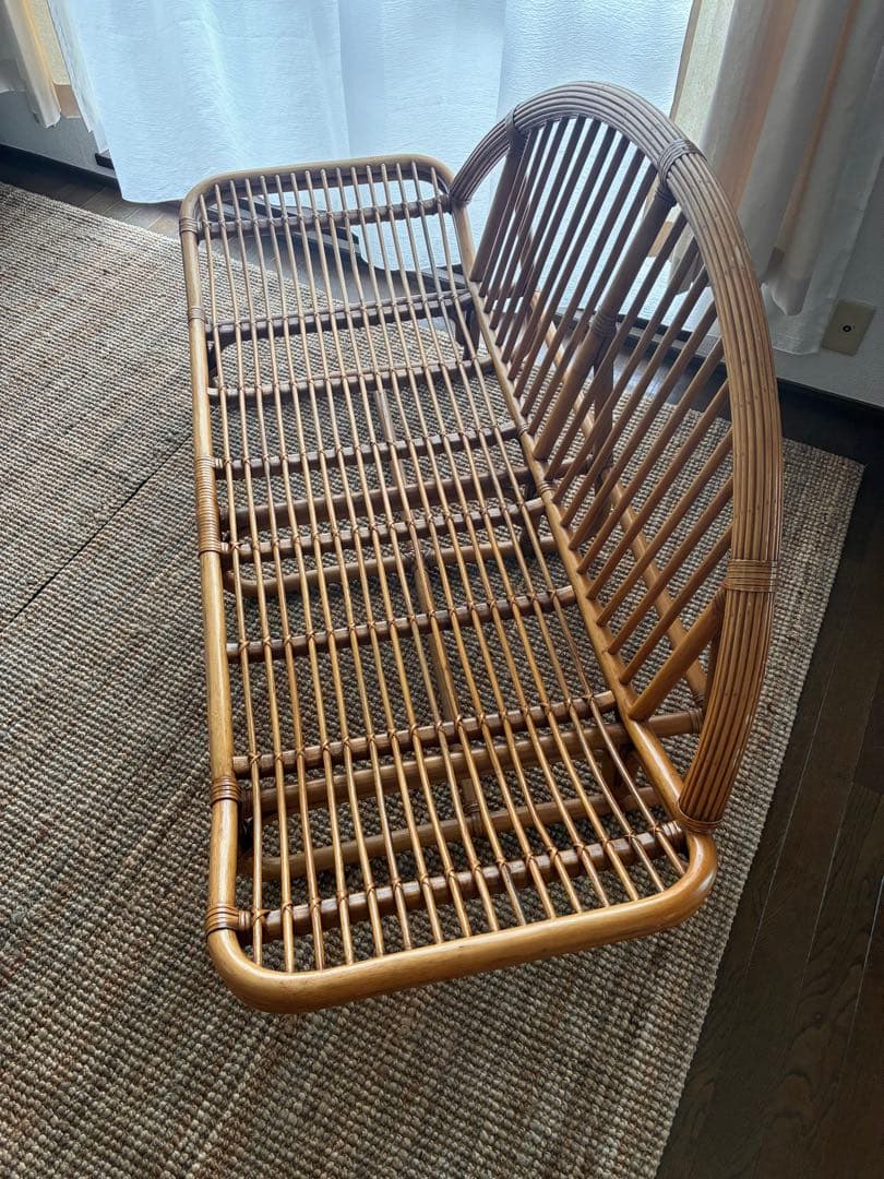 アーチ型ラタンソファ 約160cm