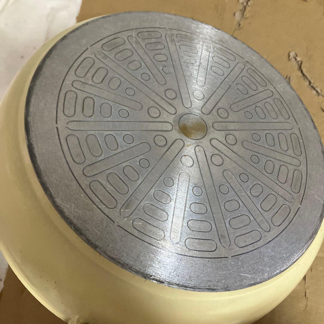 アサヒ軽金属　オールパン　直径約25ｃｍ　フライパン　クリームホワイト　お洒落