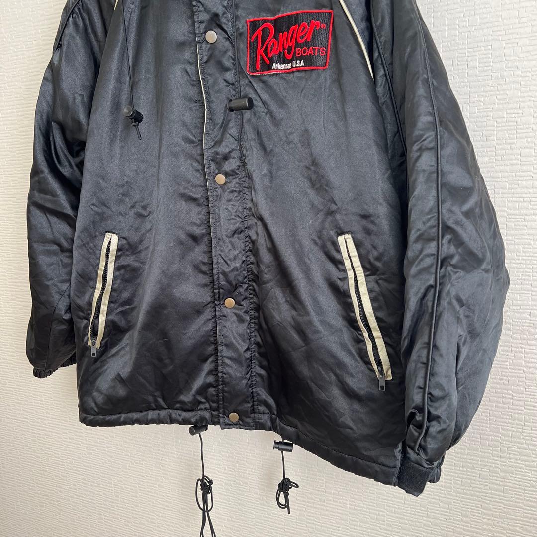 レンジャーボート★フーデッドナイロンジャケット★黒/XL★バスプロショップス
