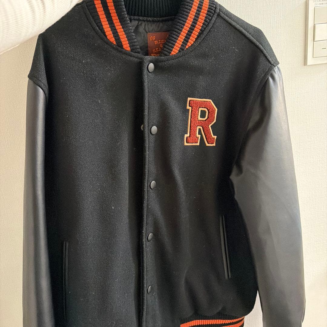 RIIZE VARSITY JACKET スタジャン ブラック/オレンジ