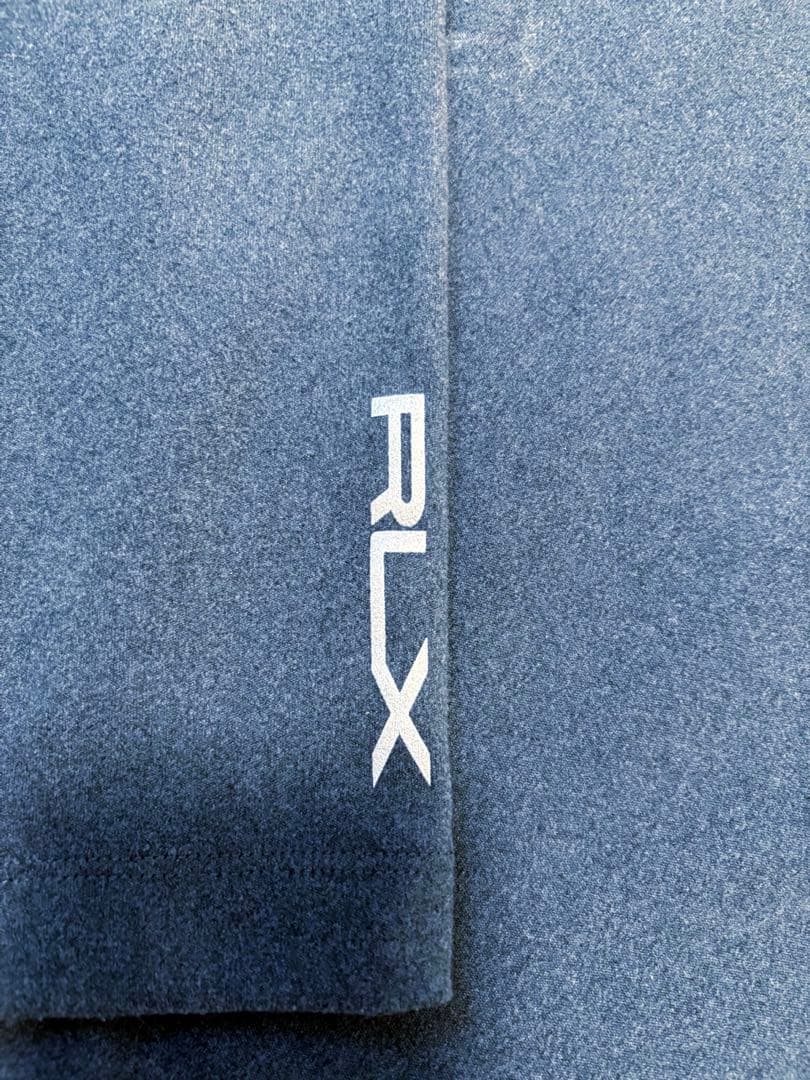 RLX モックネック カットソー 長袖 グレー ゴルフ Lサイズ