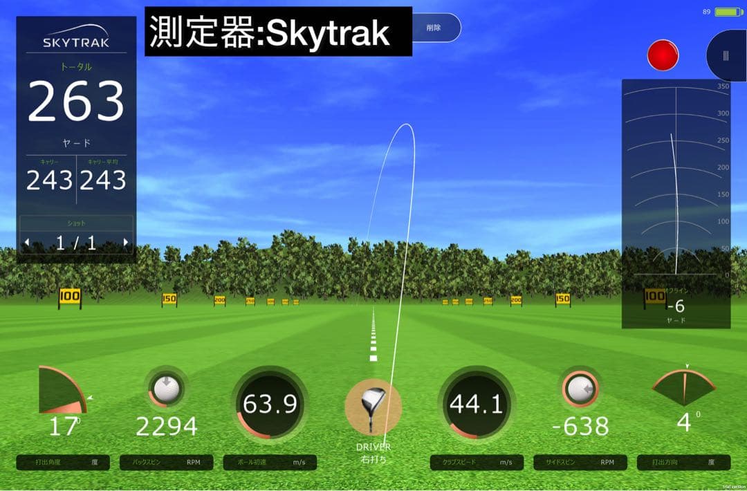 r7 QUAD MINI D 11.5° 【実測263yd】