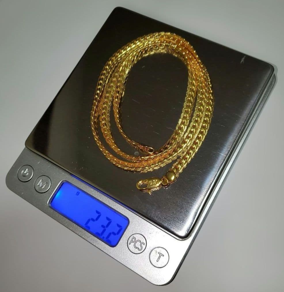 『ヴィンテージ 18K(刻印有り)ゴールドネックレス・骨董品( 約23.2g)』