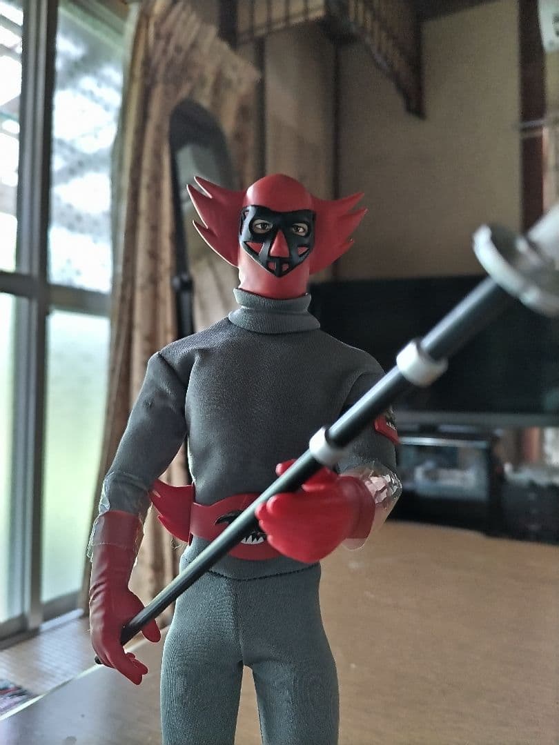 30センチメディコム　ＲＡＨアンドロイドマン　キカイダー　ダーク　薙刀付　リアル