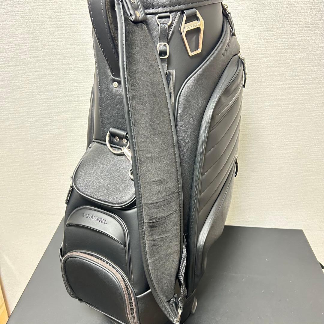 【良品】VESSEL APX Staff キャディバッグ 9型 6分割 ブラック
