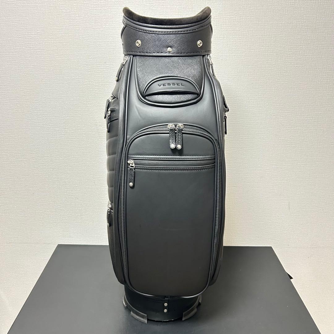 【良品】VESSEL APX Staff キャディバッグ 9型 6分割 ブラック