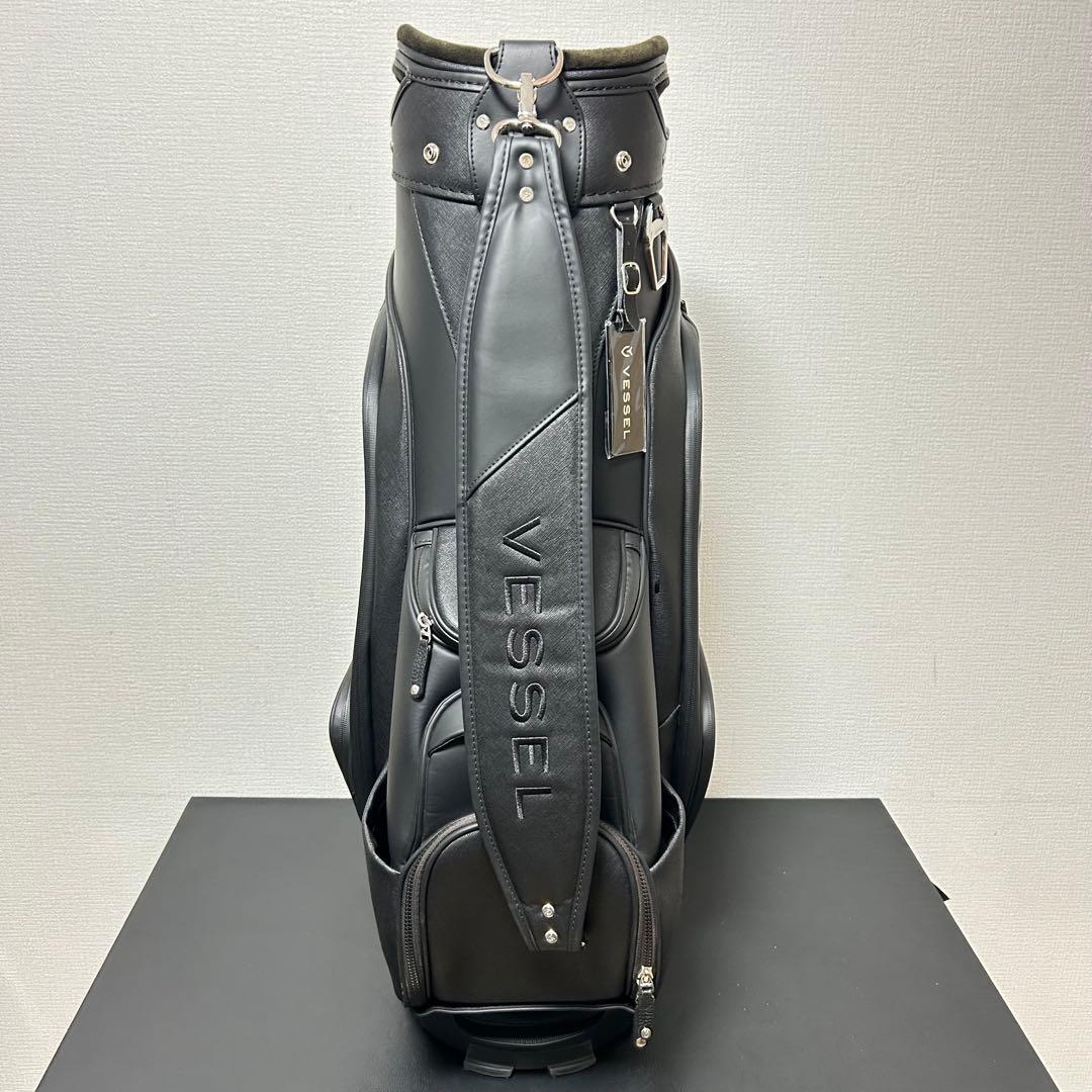 【良品】VESSEL APX Staff キャディバッグ 9型 6分割 ブラック