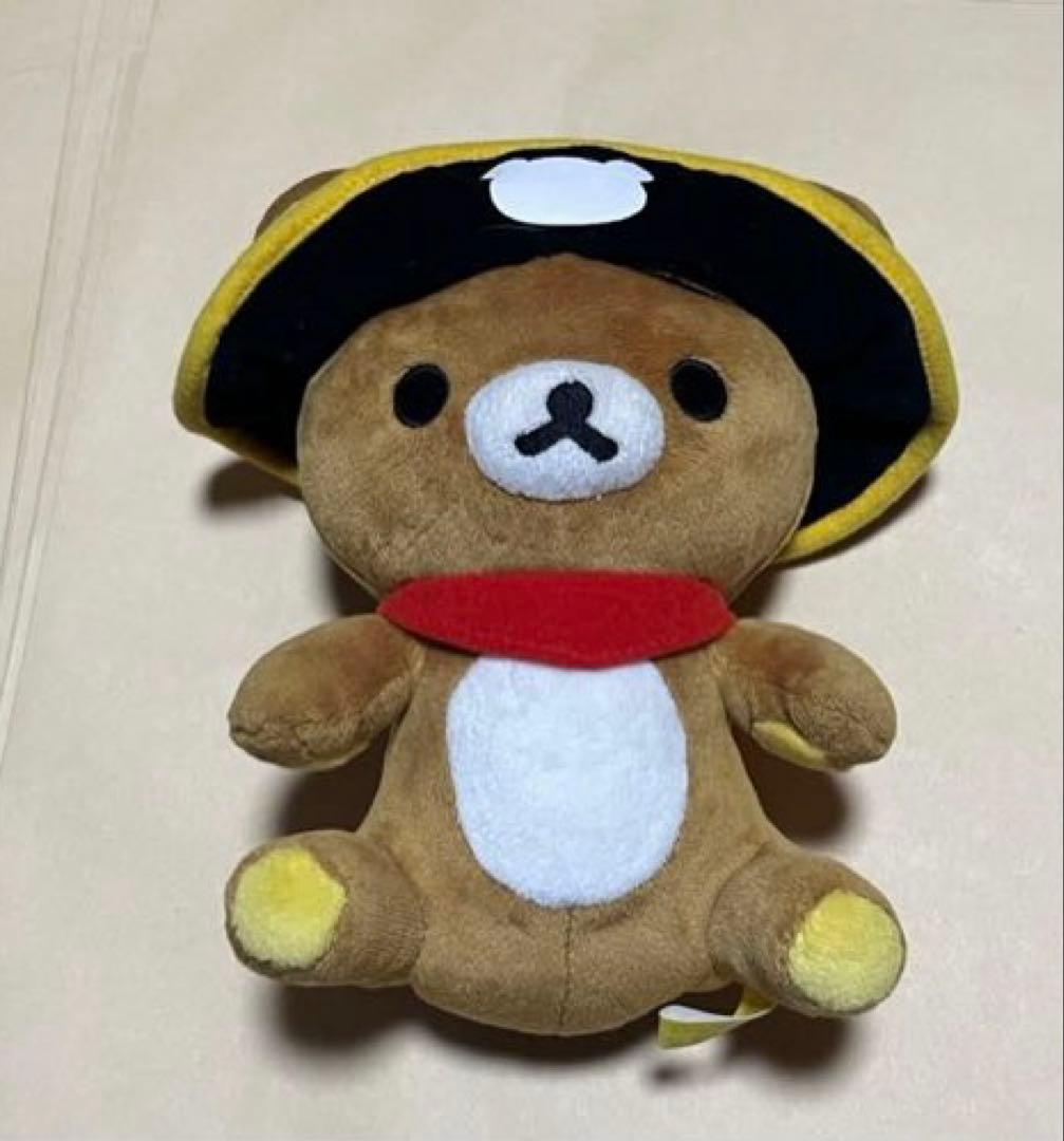 リラックマ ぬいぐるみストラップマスコット 海賊ハロウィンエビフライクマ柄名古屋
