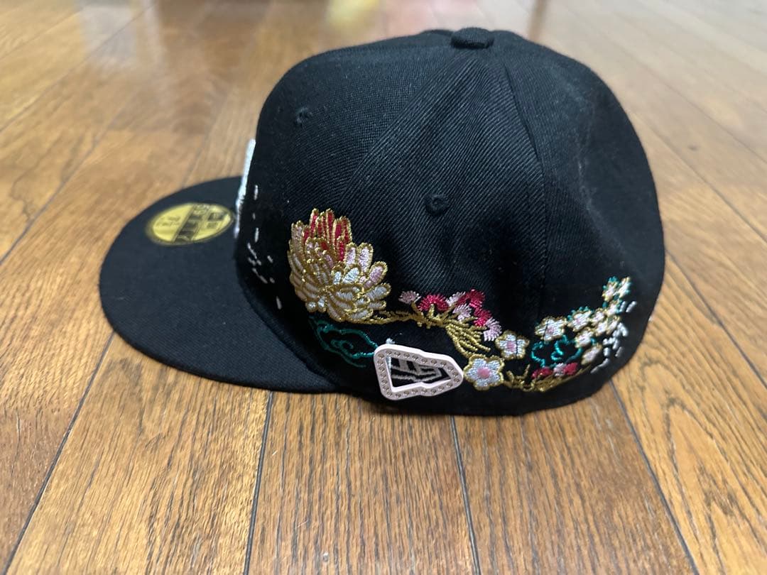 New Era 59FIFTY ブラックキャップ 7 1/4