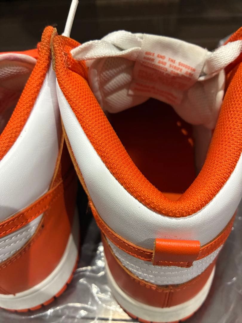 Nike Dunk High オレンジ/ホワイト　Orange Blaze