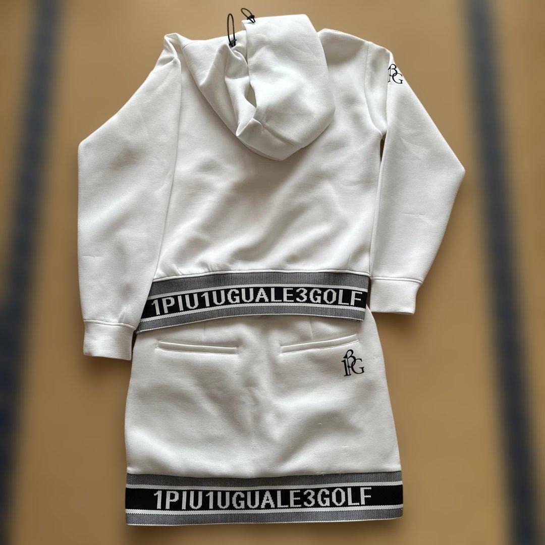 1PIU1UGUALE3 GOLF ホワイト レディースウェア セットアップ