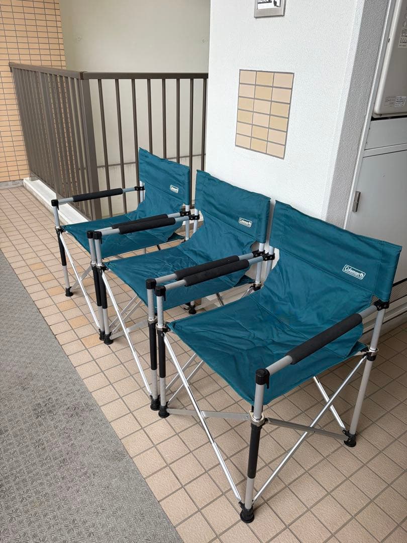 Coleman チェア ターコイズ 2脚セット