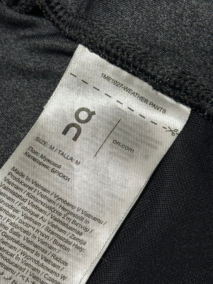 on Weather Pants ブラック　Mサイズ
