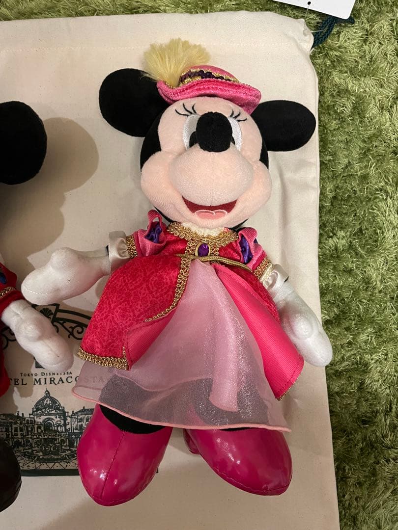 ホテルミラコスタ ミッキー&ミニー ぬいぐるみ＆ぬいぐるみ入れバック