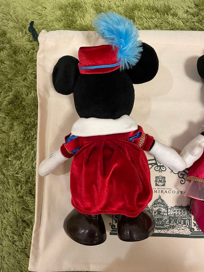 ホテルミラコスタ ミッキー&ミニー ぬいぐるみ＆ぬいぐるみ入れバック