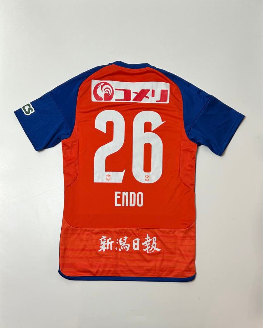 アルビレックス新潟　Adidas 遠藤凌　#26 サッカーシャツ　Mサイズ