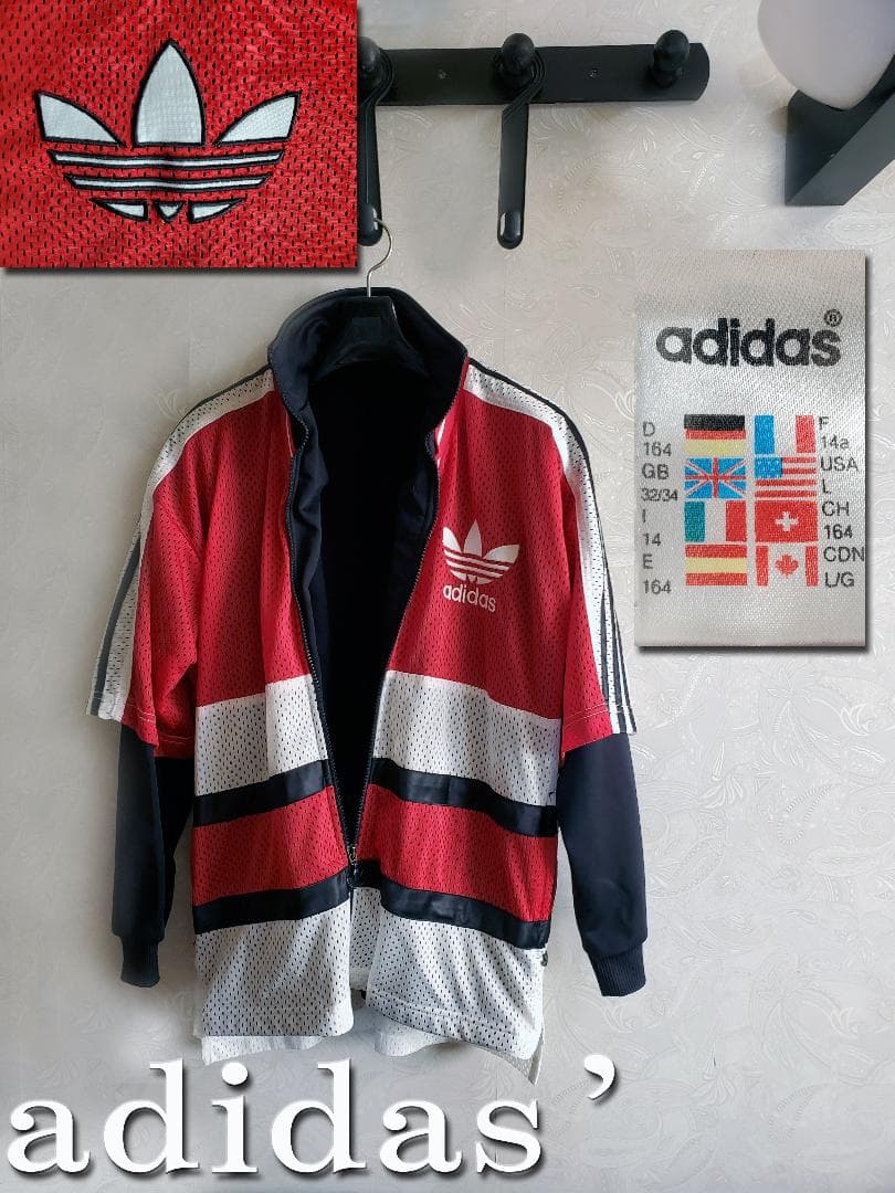 adidas(アディダス)　スポーツアディダスメッシュジャージno10サイズM