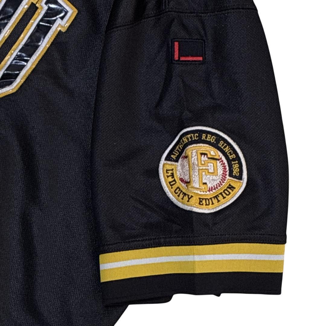 FUBU フブ ゲームシャツ ユニフォーム 刺繍ロゴ 3XL 黒 ヒップホップ