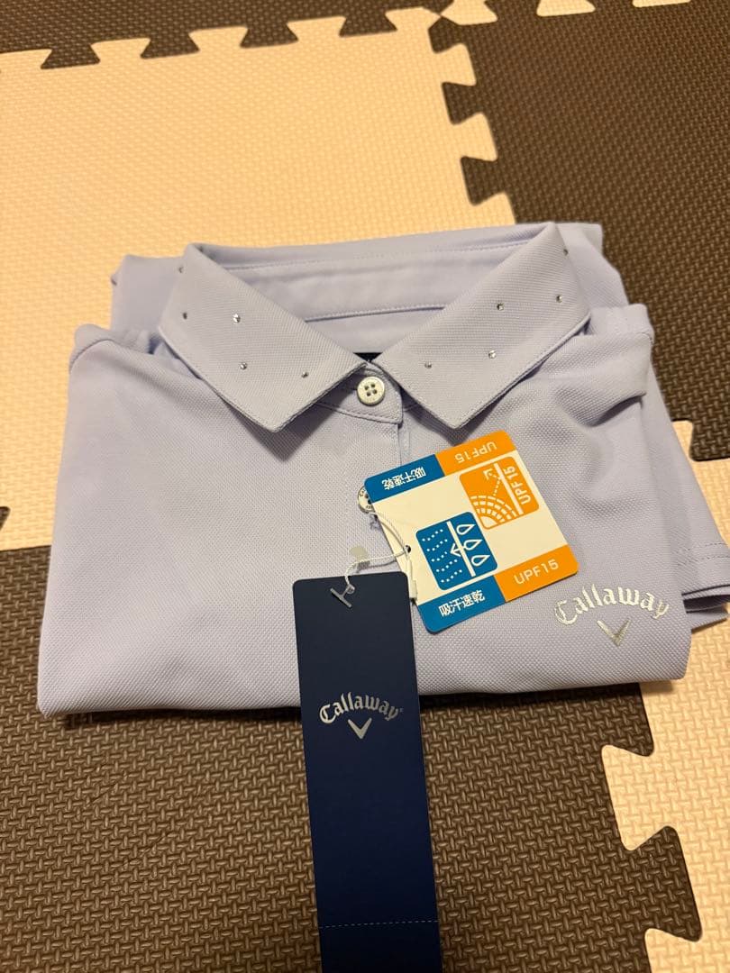 Callaway 薄紫 ポロシャツ UPF 15