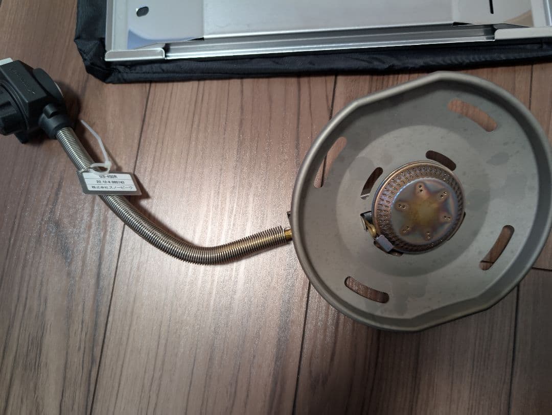 ラーテルワークス アウトドアテーブル　スノーピーク　フラットバーナー　ガス