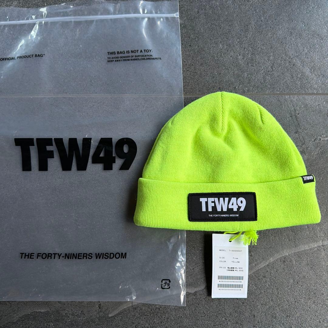 新品未使用　完売品　TFW49　ニットキャップ　イエロー