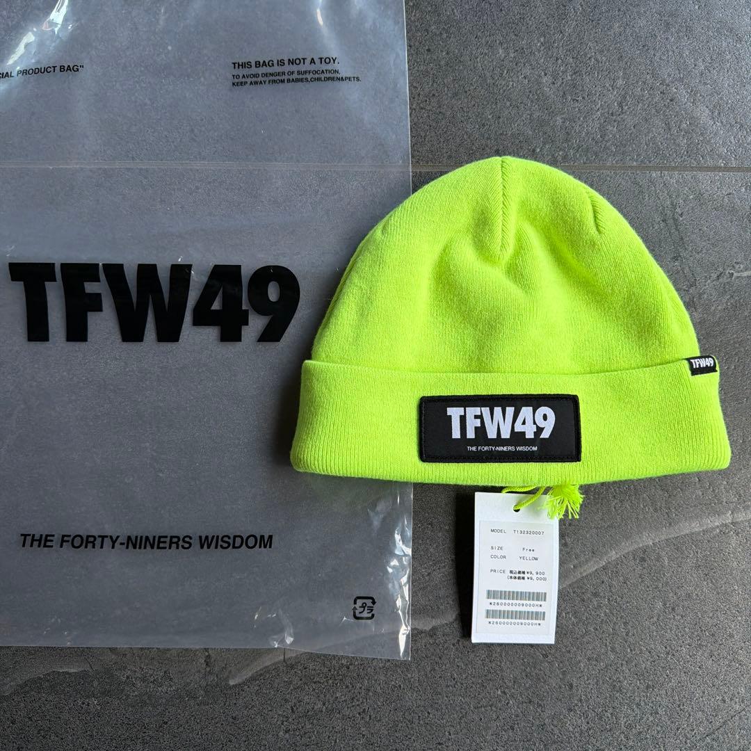 新品未使用　完売品　TFW49　ニットキャップ　イエロー
