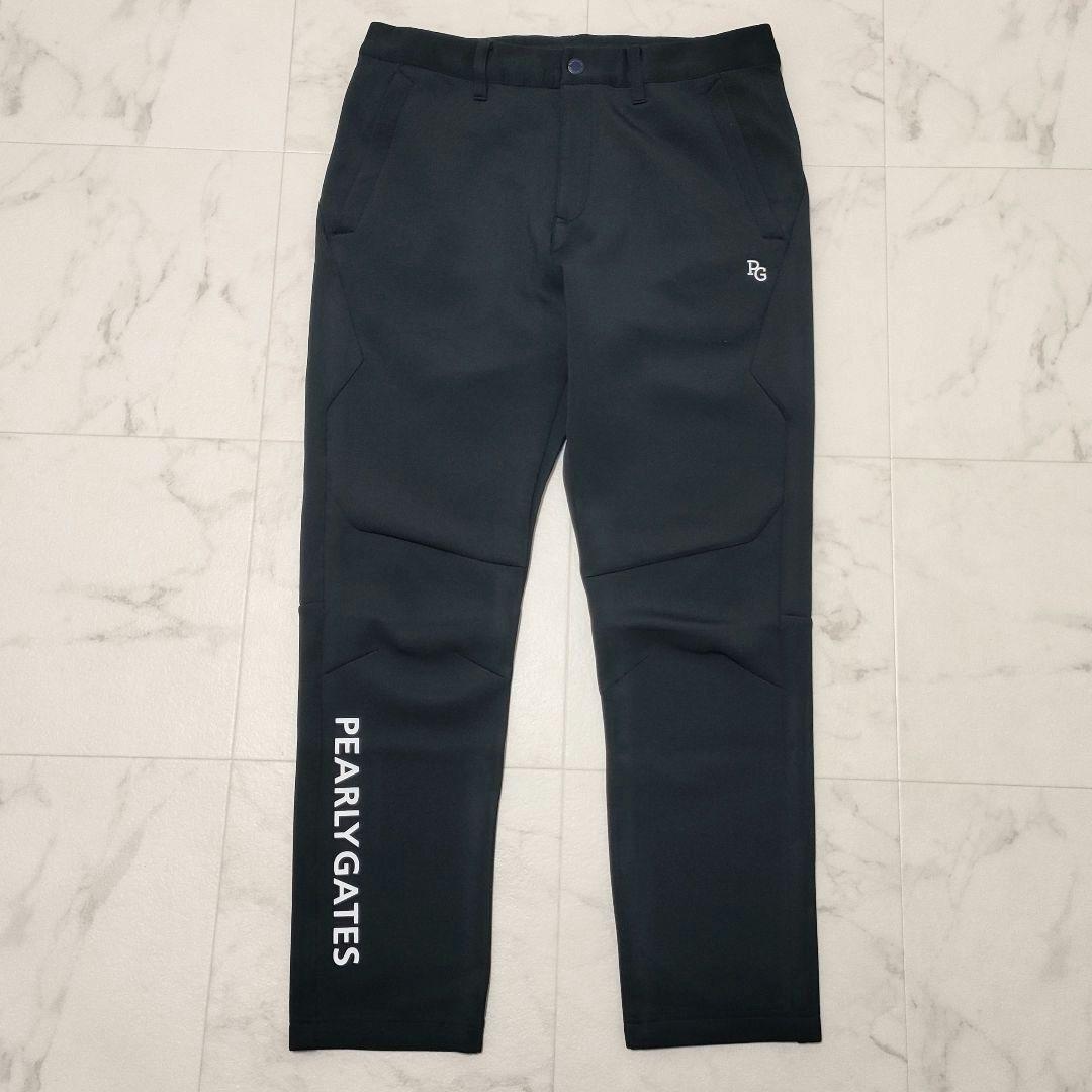 パーリーゲイツ　ダンボールニット　パンツ　ストレッチ　ロゴ　ダークネイビー　5