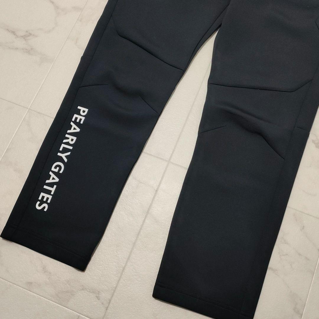 パーリーゲイツ　ダンボールニット　パンツ　ストレッチ　ロゴ　ダークネイビー　5