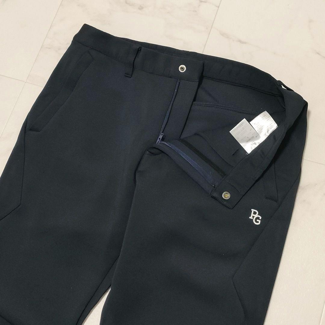 パーリーゲイツ　ダンボールニット　パンツ　ストレッチ　ロゴ　ダークネイビー　5