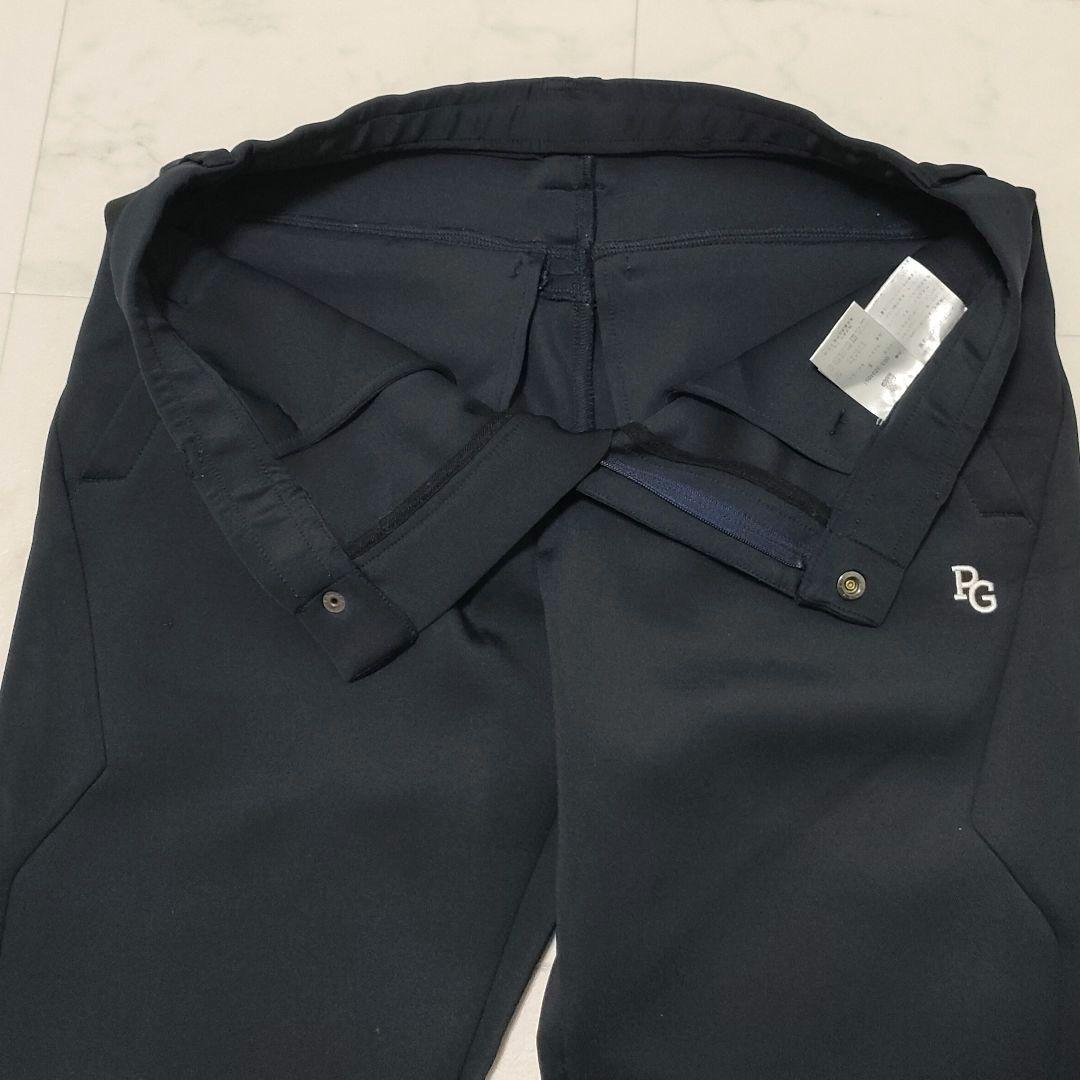パーリーゲイツ　ダンボールニット　パンツ　ストレッチ　ロゴ　ダークネイビー　5