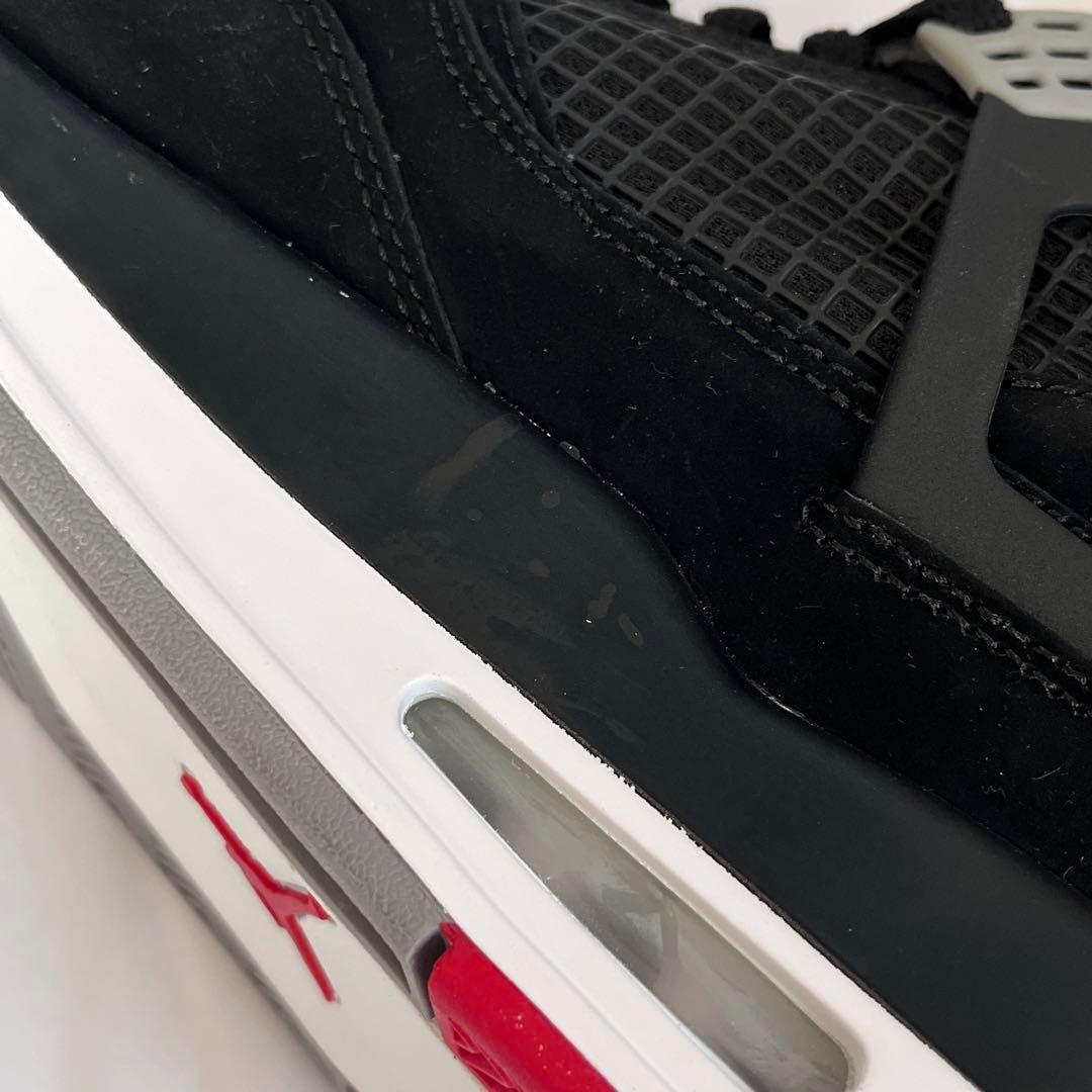 【未使用】NIKE ナイキ エアジョーダン4 レトロ ブラック 28