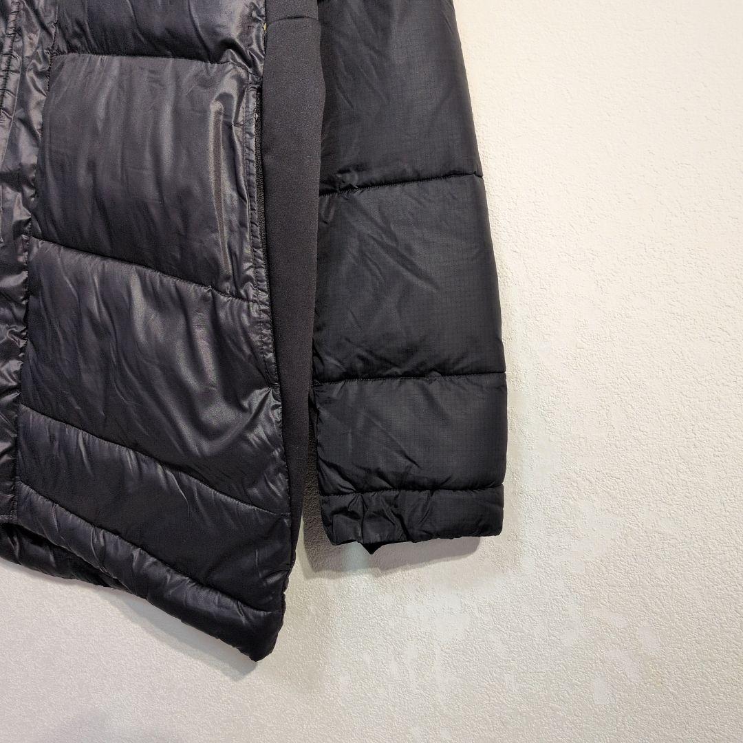 ATHLETA　フーディー　中綿ジャケット　ベンチコート　黒　メンズ Ｌ