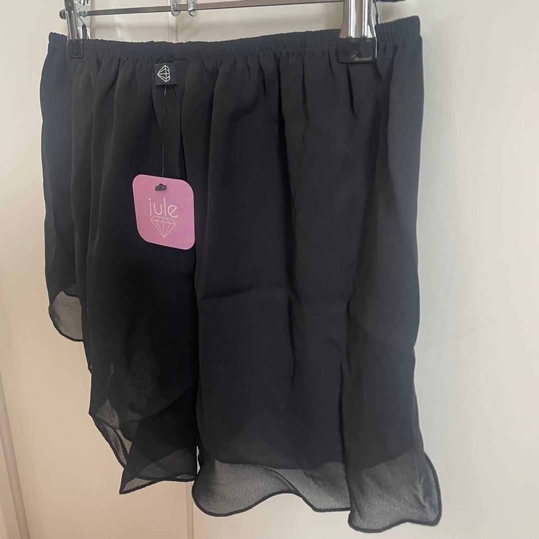 【週末限定値下】スカート風 バレエ ショートパンツ M 黒 お尻が隠れる 希少
